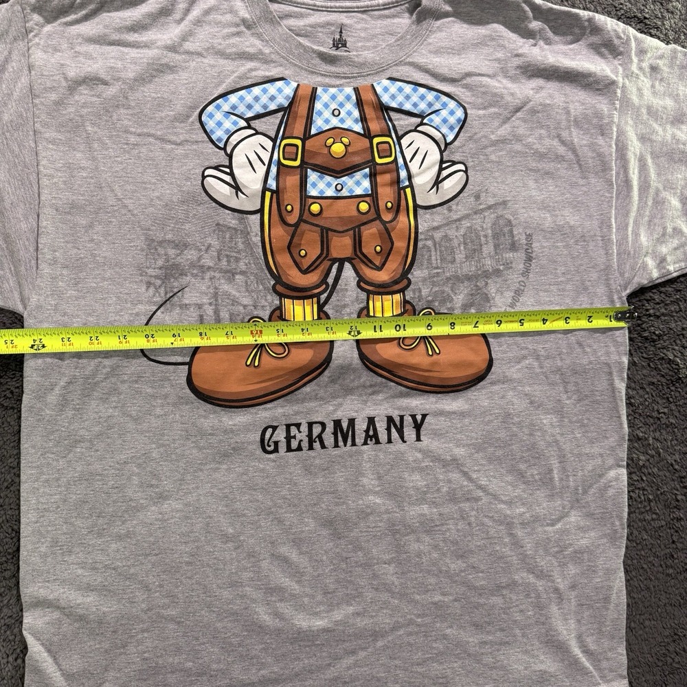 Disney Parks Epcot World Showcase Germany Shirt Gray Body Graphic Overall XXL - Picture 8 of 13